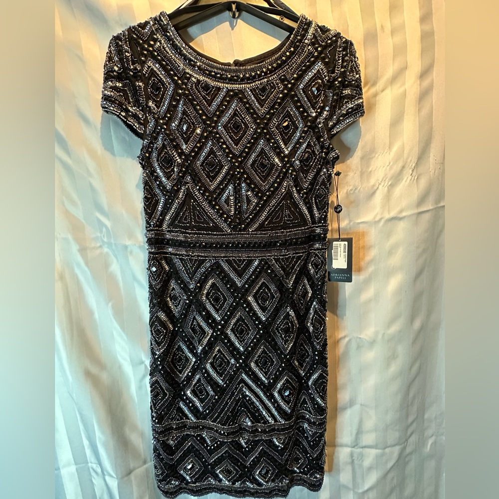 Gorgeous Adrianna Papell Beaded Party Dress